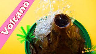 How to make a Simple Volcano  Volcano Model Making  Volcano Eruption  Homemade Volcano Craft DIY [upl. by Eedyaj]