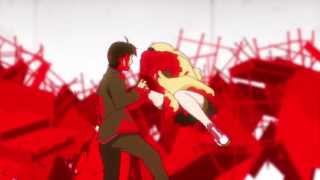 Bakemonogatari fight scene Koyomi vs Kanbaru [upl. by Aihsotan663]