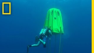 Portable Underwater Habitat Boosts Extreme Dives  On Assignment [upl. by Koziara149]