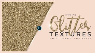 GLITTER PHOTOSHOP TUTORIAL Basic Glitter Texture [upl. by Wertz]