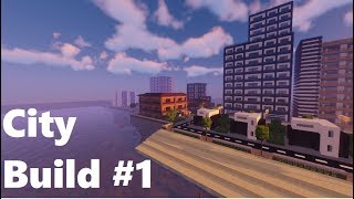 City Build 1  Getting Started Minecraft Timelapse [upl. by Ynna]