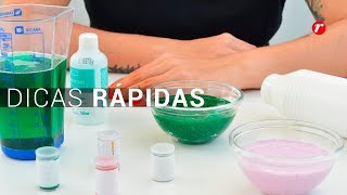 DICAS RÁPIDAS  Como fazer Slime [upl. by Ilhsa909]