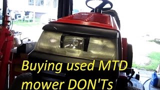 Buying used MTD mower DONTS [upl. by Rubliw]