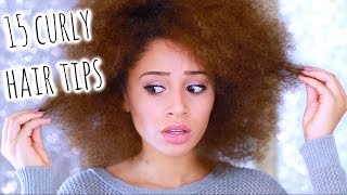 15 Curly Hair Tips You NEED To Know [upl. by Nyrahtak]