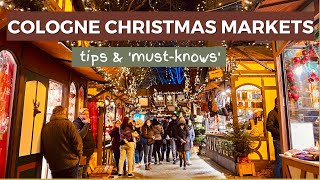 COLOGNE CHRISTMAS MARKETS  2 day itinerary  tips 🎄 [upl. by Raamal811]