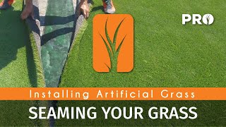 Seaming Artificial Grass  Step 6 [upl. by Sharman313]