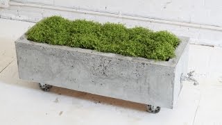 DIY Concrete Planter Episode 16 HomeMade Modern [upl. by Mckeon80]