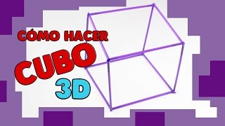 Manualidad escolar muy fácil Cubo 3D [upl. by Eejan]