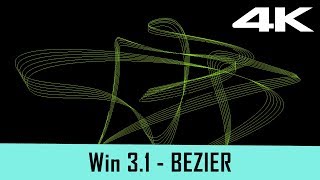 Windows 31 Screensaver  Bezier 4K [upl. by Barbe]