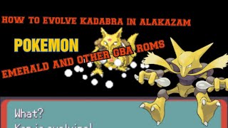 How to evolve Kadbra into Alakazam Pokemon emeraldpokemaster gaming [upl. by Haramat]