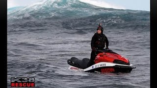 Big Wave Surfing Rescue at Cortes Banks [upl. by Nylknarf]