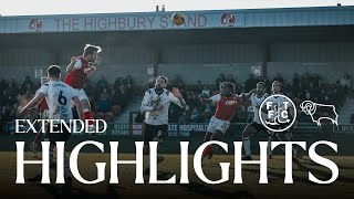 FLEETWOOD TOWN 13 DERBY COUNTY  EXTENDED LEAGUE ONE HIGHLIGHTS [upl. by Teews]