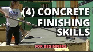 How To Finish Concrete 4 Basic Skills For Beginners [upl. by Temhem379]