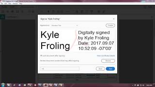 Digitally Signing a Document in Adobe Reader DC for FREE [upl. by Lay]