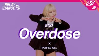 릴레이댄스 어게인 퍼플키스PURPLE KISS  중독Overdose Original song by EXOK 4K [upl. by Tirza]