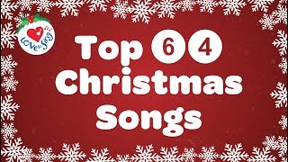 Top 64 Christmas Songs and Carols Playlist with Lyrics 🎅 [upl. by Rosenfeld]