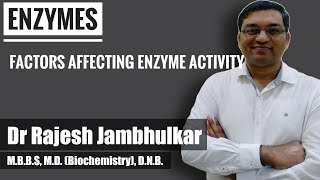 4 Enzyme  Factors affecting enzyme activity [upl. by Earissed512]