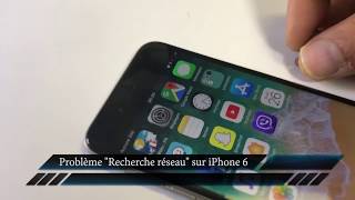 Recherche réseau Iphone 6 [upl. by Ocirred]