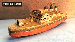 Abandoned rusty toy  Antique JEP boat 1930  Full restoration [upl. by Chas905]