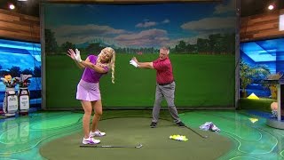 School of Golf Stenson Drill  Golf Channel [upl. by Aivekal]