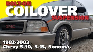 GM S10 S15 and Sonoma Coilover Suspension Installation [upl. by Scuram]