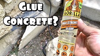 Can I Glue Concrete With Gorilla Construction Adhesive [upl. by Scrivings82]