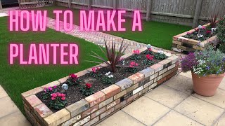 How to make a brick raised garden planter [upl. by Yardna489]