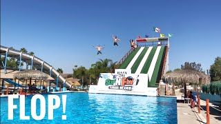 Slip N Fly Waterslide Launch Ramp in Tijuana Mexico  Albercas El Vergel  Best Water Park Ever [upl. by Vassar]