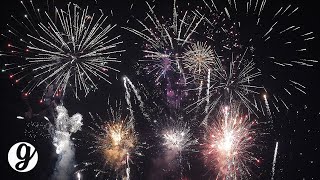 12 Minute Fireworks Show with Sound 4K UHD 60FPS  GRATEFUL [upl. by Svetlana]