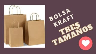 ✔️¿COMO HACER BOLSAS KRAFT DE DIFERENTES TAMAÑOS [upl. by Nothgierc]