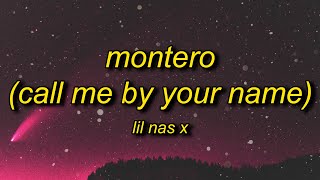 Lil Nas X  MONTERO Call Me By Your Name Lyrics  call me when you want call me when you need [upl. by Kelwunn873]