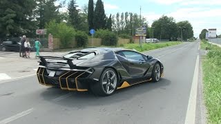 The 25 Million Lamborghini Centenario Driving on the Road [upl. by Maryrose860]