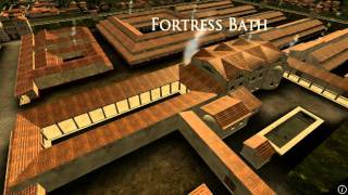 Animation of ancient Roman Fort in Caerleon Wales [upl. by Tarrance]