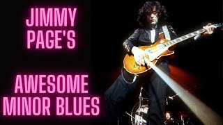 Jimmy Pages Awesome Minor Blues [upl. by Felise710]