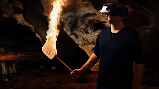 Visite de la grotte ChauvetPont dArc en réalité virtuelle  Test de The Dawn Of Art VR [upl. by Robbin353]