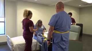 Physical Therapy Transfer Training  How To Transfer From Wheelchair To Bed [upl. by Aubin]