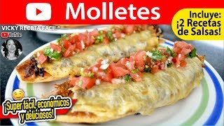 MOLLETES  VickyRecetaFacil [upl. by Aleksandr136]