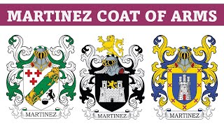 Martinez Coat of Arms amp Family Crest  Symbols Bearers History [upl. by Nednil]