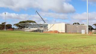 Ray Finlayson Sporting Complex  Construction Time Lapse Right View [upl. by Enuahs763]