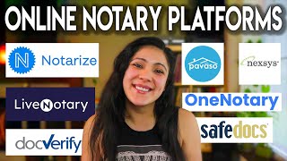 Remote Online Notary Platforms  4 Different Types Explained  RON Websites [upl. by Ainit]