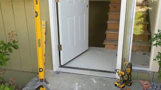 Jeld Wen Front Door Installation  Really crappy products and craftsmanship PART 1 [upl. by Orapma943]