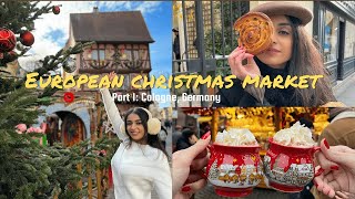 Travel Vlog  European Christmas Market Part 1 Cologne Germany [upl. by Urana]