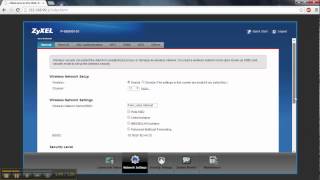 ZyXel Wireless Settings Tutorial [upl. by Pammy]