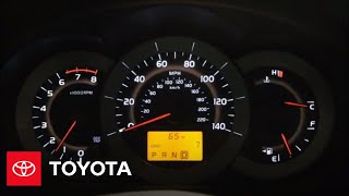 2011 RAV4 HowTo Tire Pressure Monitor System TPMS  Toyota [upl. by Eenoj]