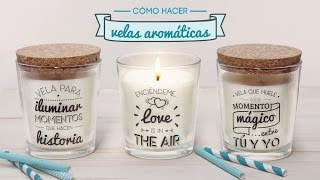 Cómo hacer velas aromáticas [upl. by Kopple]