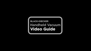 Black amp Decker Hand Vacuums  How to Clean the Vacuum Filter [upl. by Ahsiemaj]