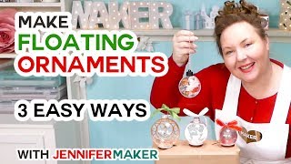 Make Easy Floating Ornaments with a Cricut [upl. by Rosen]