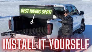 Hard Folding Tonneau  Box Cover Install GMC Sierra Chevy Silverado [upl. by Kcid110]