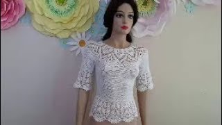 How to Crochet a Lace Blouse  Part 1 [upl. by Octavian]