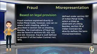 What is Difference Between Fraud amp Misrepresentation [upl. by East507]